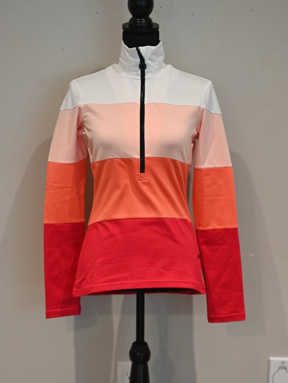 Goldbergh NWT Colorblock Ski Top Quarter Zip Small Luxury Activewear